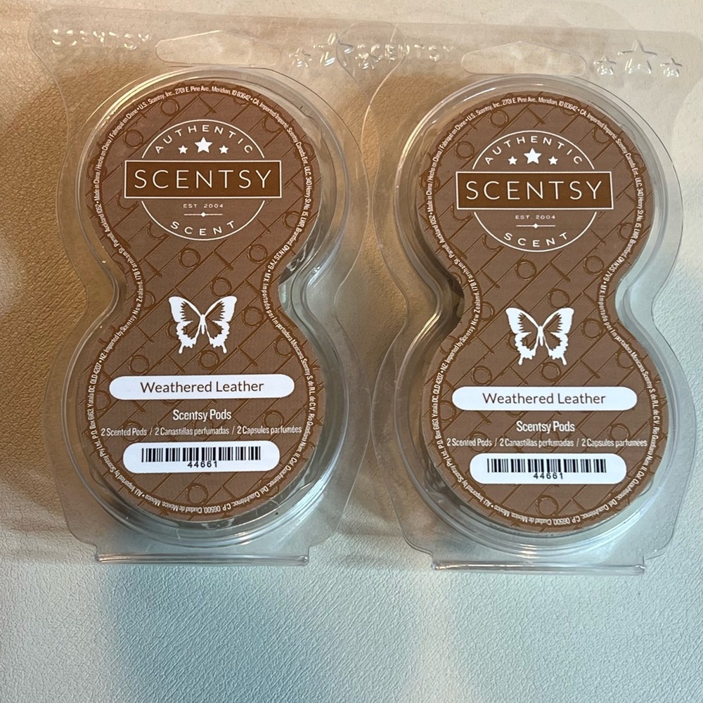 Scentsy Weathered Leather Scent Pods - Brown